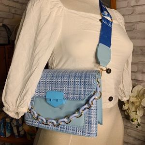 Blue crossbody bag